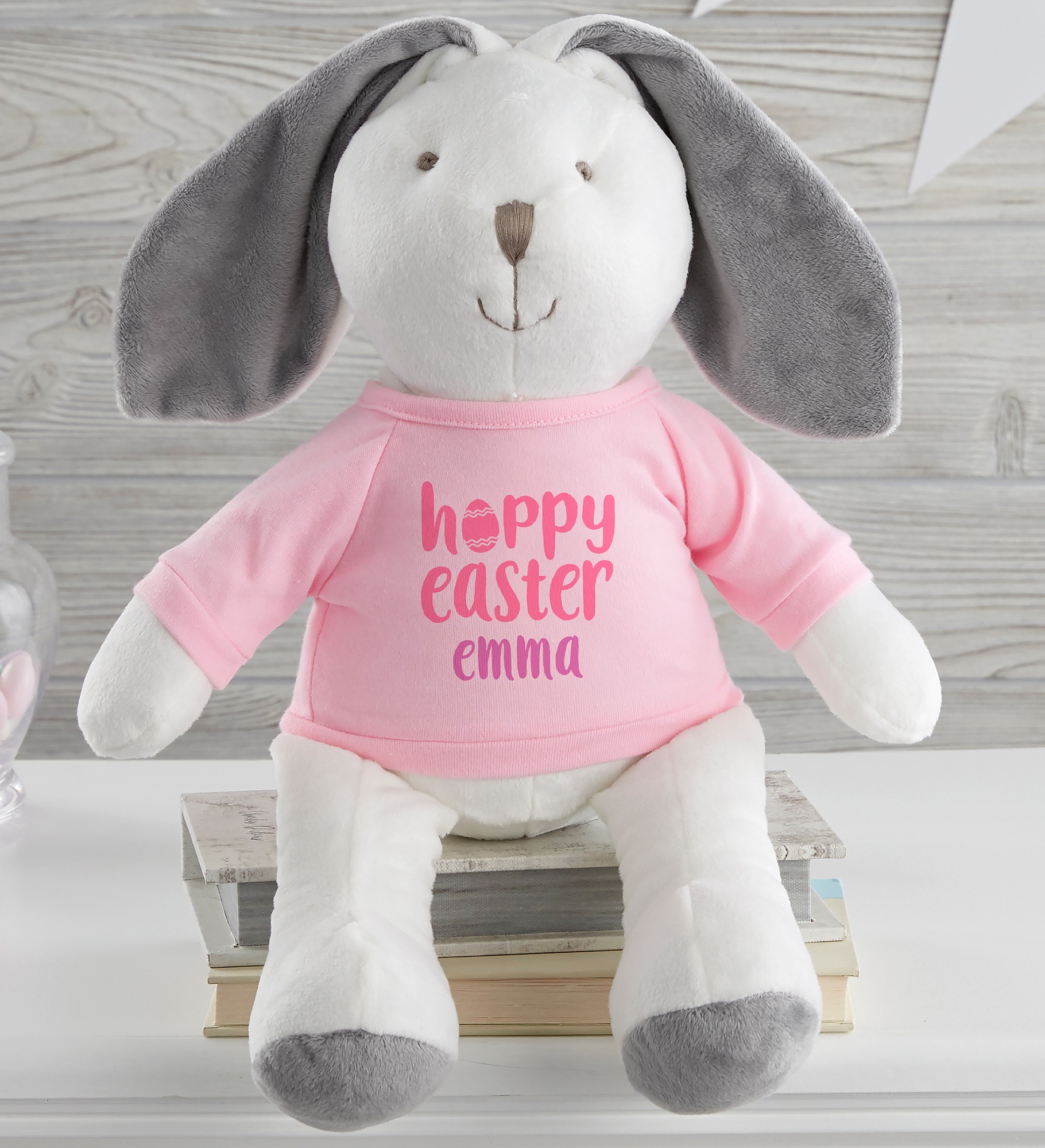 Hoppy Easter Personalized Plush Bunny